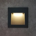 Серый квадратный светильник для подсветки лестницы